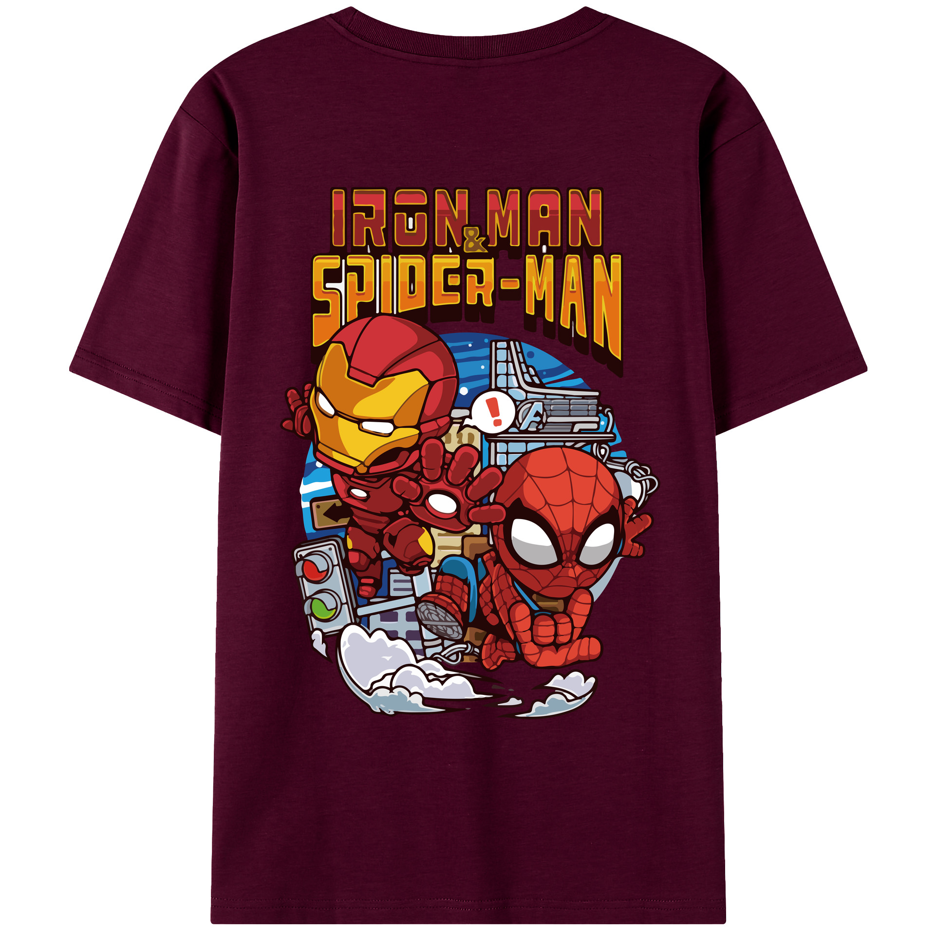 （画像用） アベンジャーズ The Avengers レディース半袖Tシャツ(バックプリント)